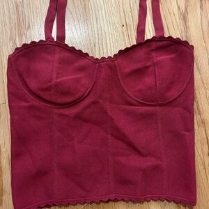 Sandro Bustier Crop Top